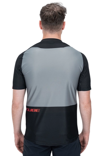 Koszulka rowerowa Cube Edge Black/Grey