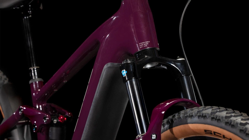 Zestaw: Rower elektryczny górski Cube Stereo Hybrid ONE22 Pro 800 2025 amarone + Akcesoria