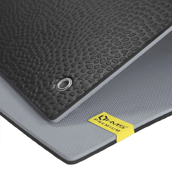 Mata fitness klubowa z otworami HMS PREMIUM MFK03 szaro - czarna