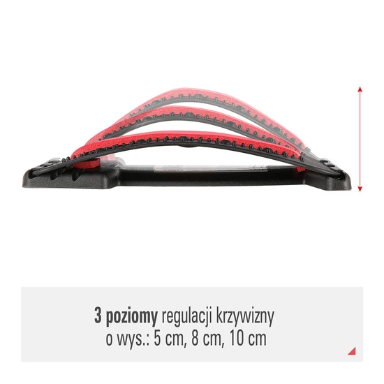 Przyrząd do rozciągania pleców z magnesami HMS PRP02 czerwony