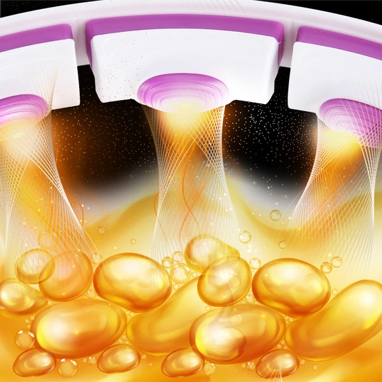 Hula hop magnetyczny z licznikiem i pasem HMS HHM17 biały / fioletowy