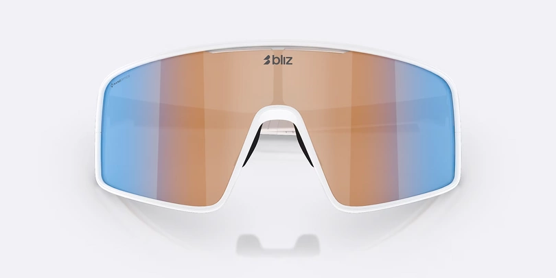 Okulary rowerowe Bliz P001 white/coral/orange