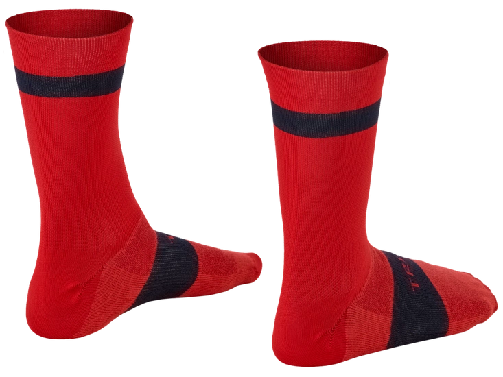 Skarpety rowerowe Trek Race Crew Red