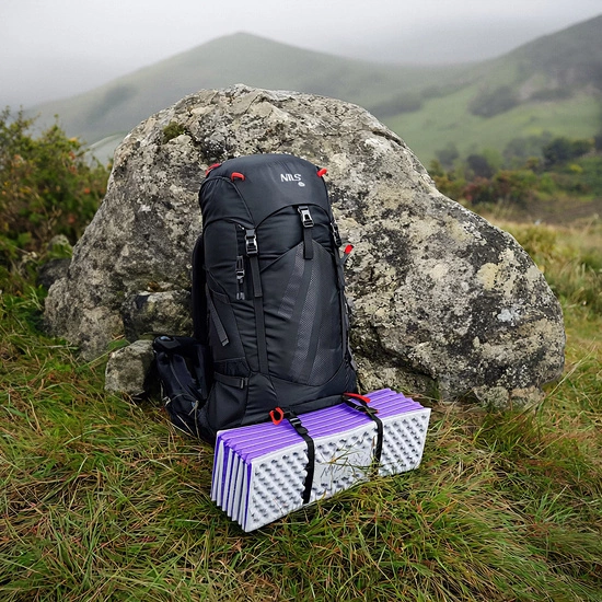 Karimata składana turystyczna NILS CAMP NC17103 195 cm fioletowa