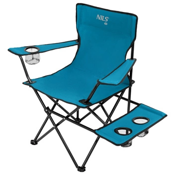 Krzesło turystyczne NILS CAMP NC3301 niebiesko-szare