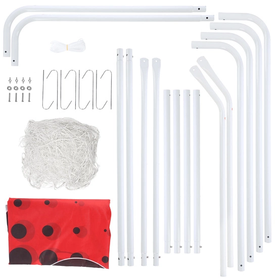 Bramka piłkarska z siatką i panelem do celowania NILS BR240P