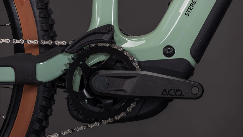 Zestaw: Rower elektryczny górski Cube Stereo Hybrid ONE44 HPC Race 800 2026 driedherbs + Bosch Kiox 400C (BRC3200)