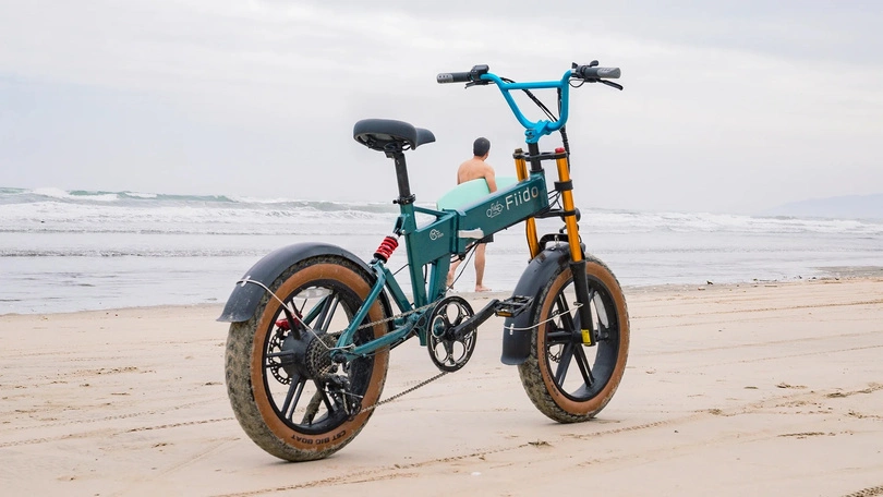 Rower elektryczny składany Fiido M1 Pro 250W 556.8Wh turkusowy