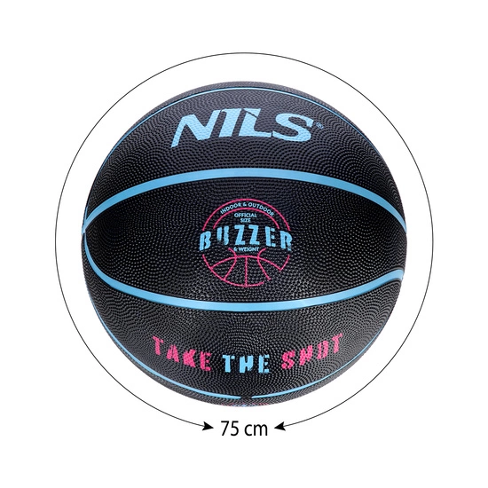 Piłka do koszykówki NILS NPK271 Buzzer 7 czarna