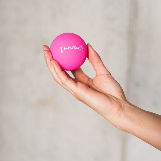 Piłka lacrosse do masażu HMS BLC01 różowa