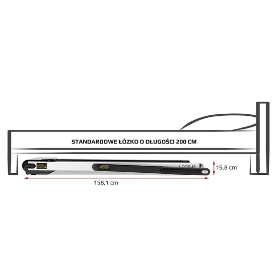 Bieżnia elektryczna HMS LOOP12 black