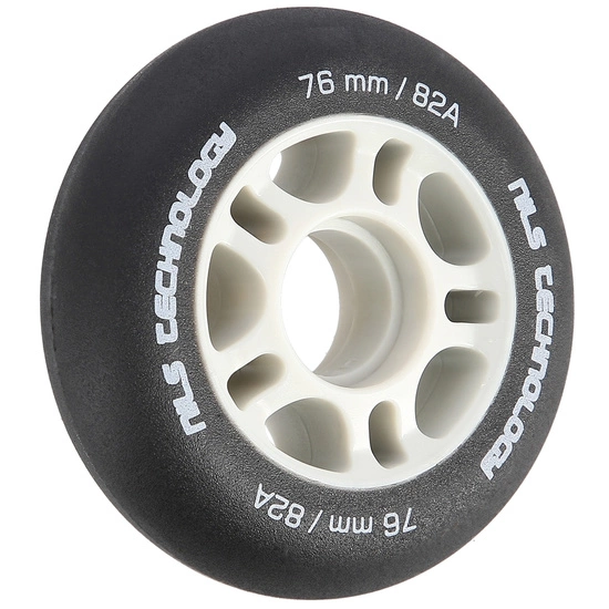 Zestaw kółek do rolek PU 76 x 24 82a NILS EXTREME czarnych