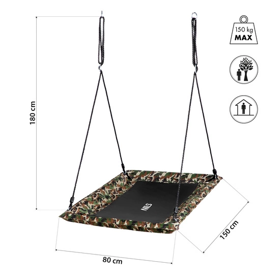 Huśtawka bocianie gniazdo NILS NB5043 moro