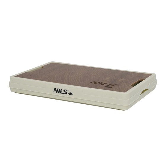 Składana skrzynia kempingowa z funkcją stołu 2w1 NILS CAMP NCB4007 15L biała