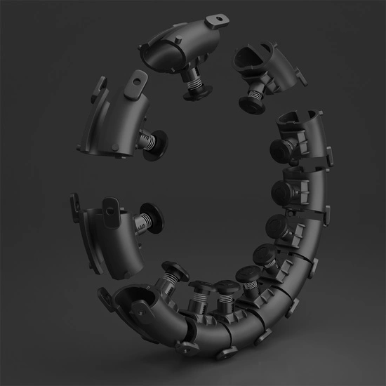 Hula hop z wypustkami, obciążnikiem i pasem HMS HHW01 black