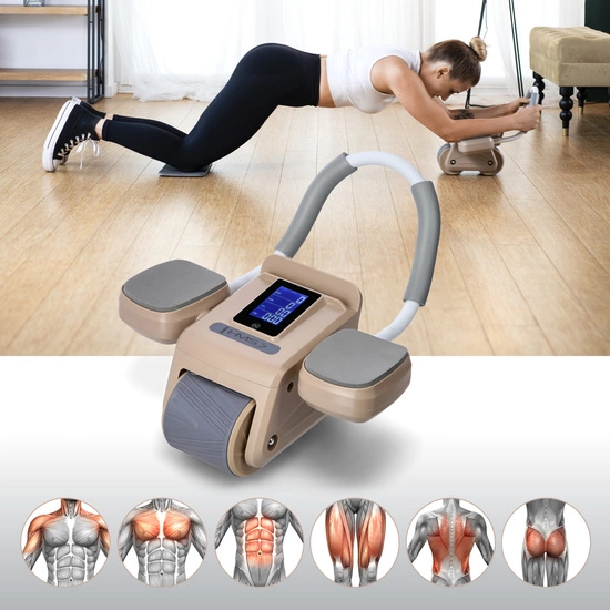 Koło do ćwiczeń mięśni brzucha HMS KA08 S brązowe