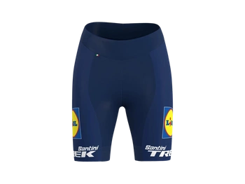 Spodenki rowerowe damskie Santini Lidl - Trek Replica Race z wkładką Blue