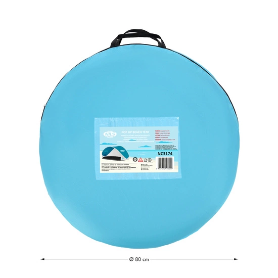 Namiot plażowy NILS CAMP NC3174 turkusowy / szary