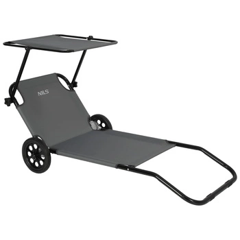 Leżak wypoczynkowy NILS NC3307 szary