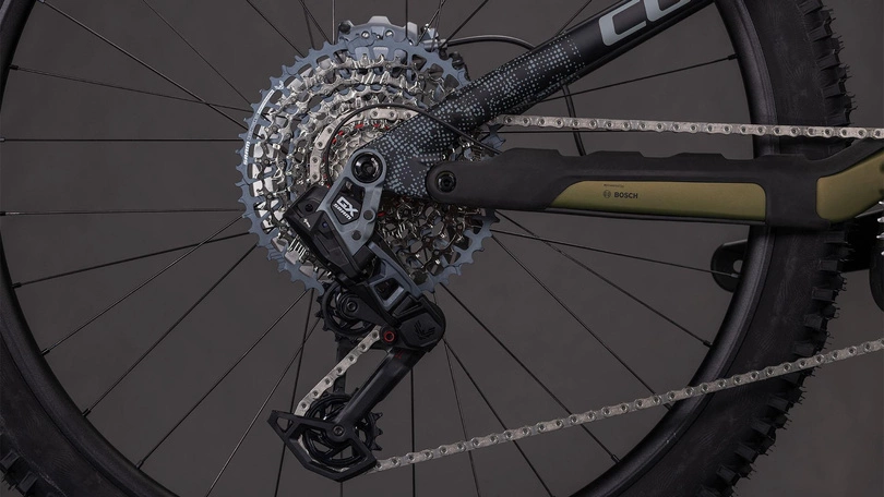 Zestaw: Rower elektryczny górski Cube Stereo Hybrid ONE44 HPC TM 800 2026 reedgreen + Bosch Kiox 400C (BRC3200)