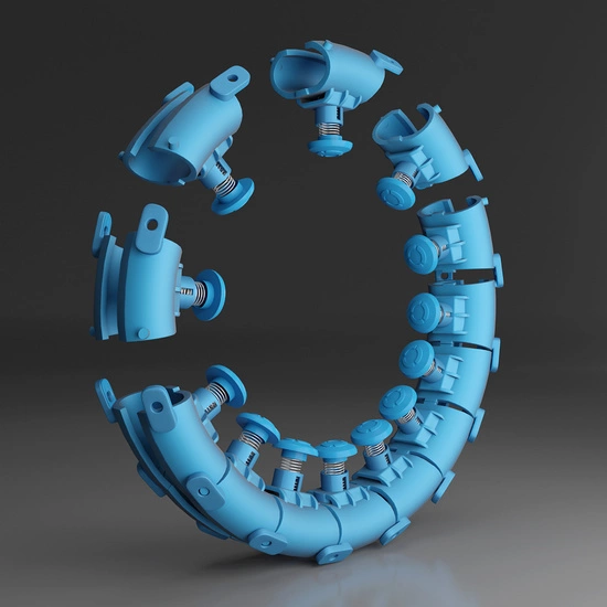 Hula hop z wypustkami, obciążnikiemi pasem HMS HHW01 blue