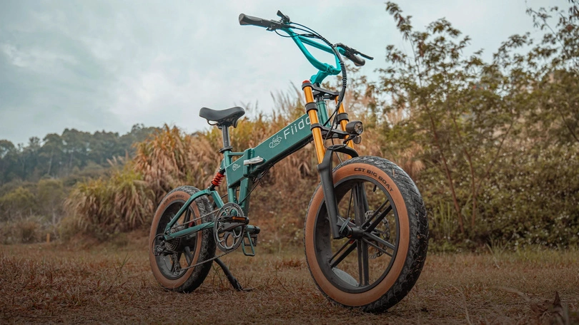 Rower elektryczny składany Fiido M1 Pro 250W 556.8Wh turkusowy