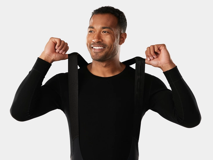 Spodnie rowerowe męskie Trek Circuit Thermal z szelkami i wkładką Black