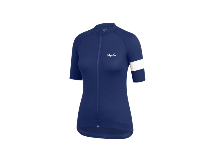 Koszulka rowerowa damska Rapha Core Lightweight Navy Blue
