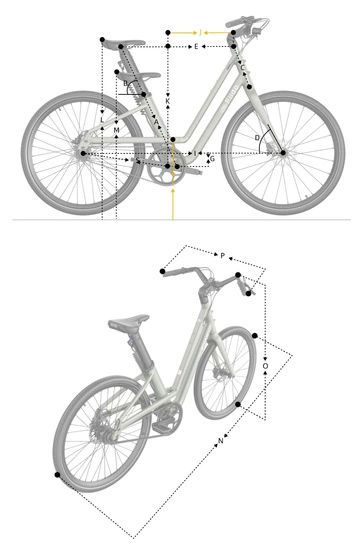 Rower elektryczny trekkingowy Fiido C700 280Wh 2025 pistachio