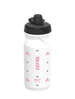 Bidon rowerowy Zefal Sense Soft No-Mud 650 ml white