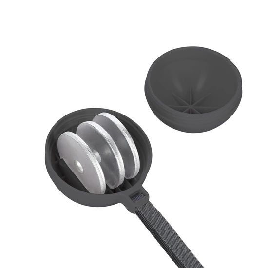 Hula hop z magnesami, obciążnikiem i licznikiem HMS HHM16 czarny - różowy