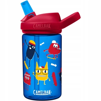 Bidon rowerowy Camelbak Eddy+ Kids 400 ml transparentny blue/red