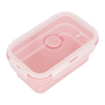 Pojemnik/lunch box składany NILS CAMP NC4105 500 ml różowy