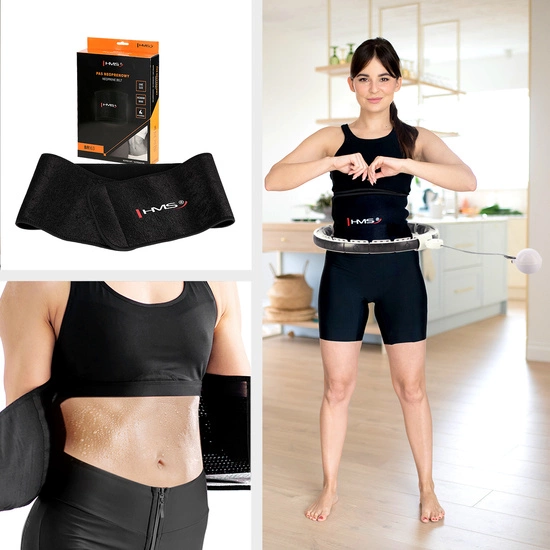 Hula hop magnetyczny z licznikiem i pasem HMS HHM16 biały