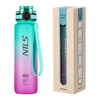 Butelka tritanowa NILS CAMP NCD04 950 ml zielono - różowa