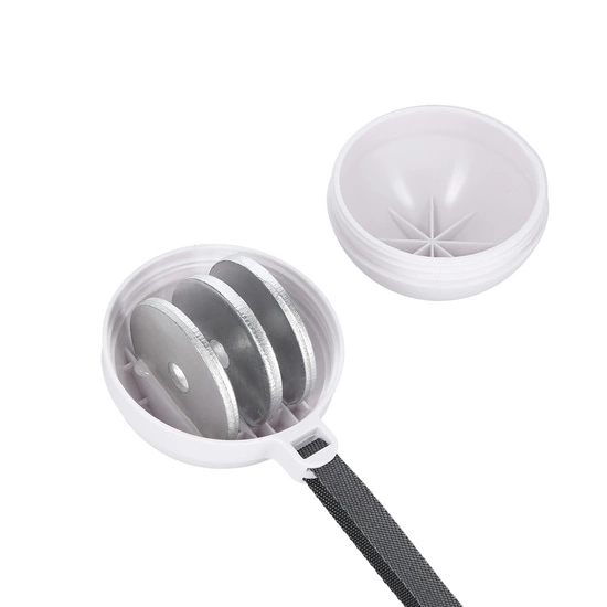 Hula hop z magnesami, obciążnikiem i licznikiem HMS HHM16 biały