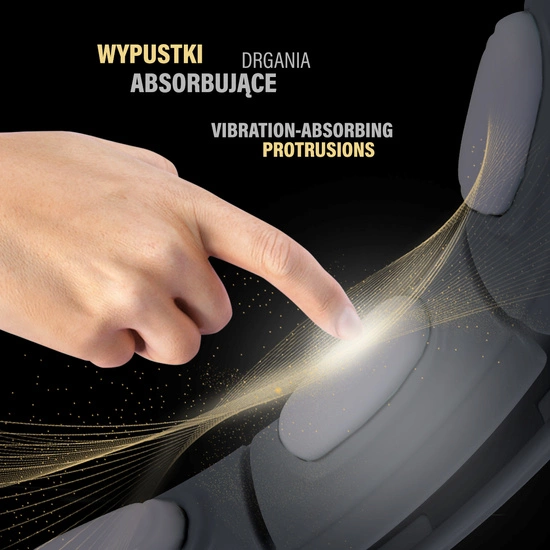 Hula hop z magnesem, obciążnikiem i licznikiem HMS HHM15 czarny