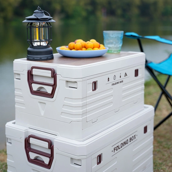 Składana skrzynia kempingowa z funkcją stołu 2w1 NILS CAMP NCB4002 50L