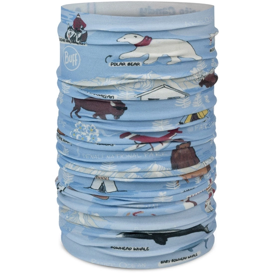 Bandana Dziecięca BUFF Original Ecostretch Imus Washed Blue