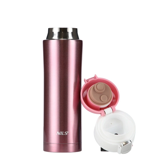 Kubek termiczny NILS NCB10 różowy