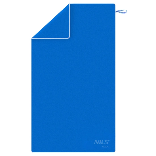 Ręcznik z mikrofibry NILS AQUA NAR12 180 x 100 cm niebieski