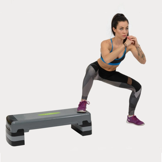 Step do aerobiku HMS AS005 szaro / czarny