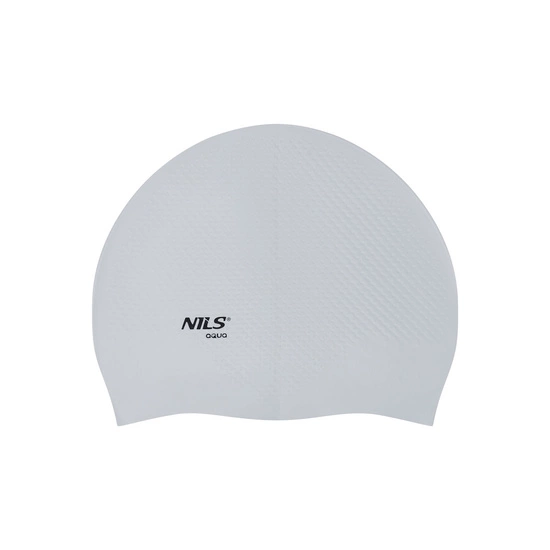 Czepek do pływania NQC dots NILS AQUA szary