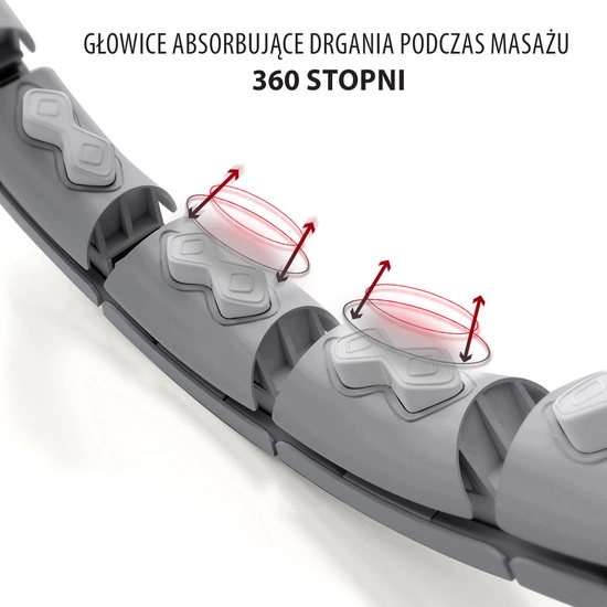 Hula hop z piłką grawitacyjną, licznikiem i pasem HMS HHW06 black