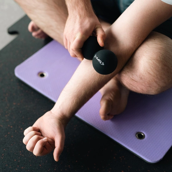 Piłka do masażu lacrosse HMS BLC02 czarna