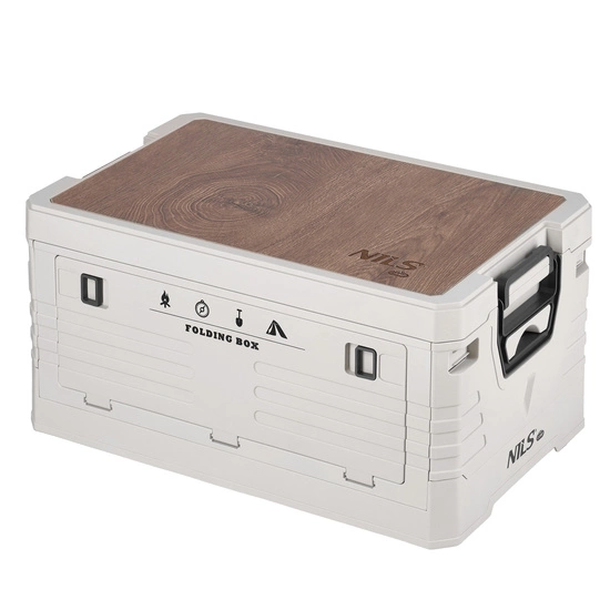 Składana skrzynia kempingowa z funkcją stołu NILS CAMP NCB4002 32L zielona