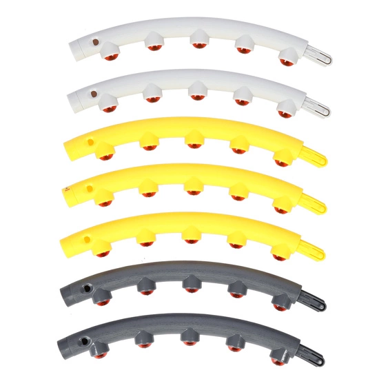 Hula hop masujący z magnesami HMS HHP005 85cm szary / żółty