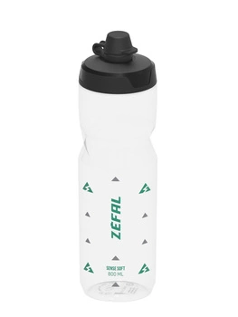 Bidon rowerowy Zefal Sense Soft No-Mud 800 ml transparent