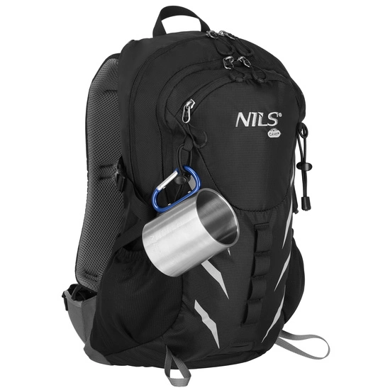 Kubek kempingowy z karabińczykiem NILS CAMP NC17110 300 ml niebieski