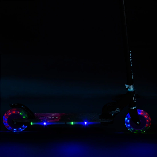 Hulajnoga NILS EXTREME HD025 LED fioletowa